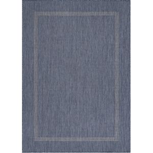 Pochon - Tapijt Relax - Blauw - 290x200x0,5 - Vloerkleed - Effen - Buiten - Laagpolige Vloerkleed - Kortpolige Vloerkleed - Rechthoekige Tapijt - Rechthoekige Vloerkleed