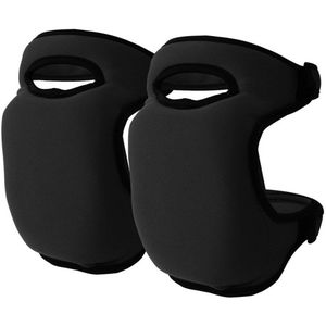 Daity 1 paar - Kniebeschermers tuinieren, zachte en comfortabele kniebeschermers, extra dik traagschuim, antislip, verstelbare kniebeschermers voor tuiniers, schoonmaken, knielen, schrobben, grondbewerking, snoeien (Zwart)
