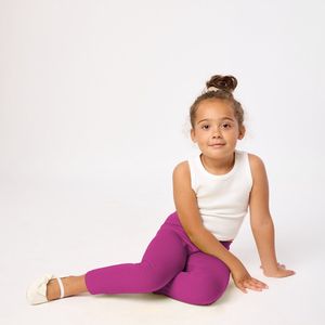 Merry Style MS-MS10-131-LE Meisjes Leggings - Sport - Vrijetijdsbroek - Lang- Viscose - Sporbroek - Yogabroek - Fuchsia2 - 152