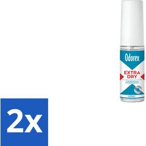 2 x Odorex Extra Dry Pompspray 30 ml - Antitranspirant - Overmatig Zweten - Deodorant - Droogheid - Langdurige Bescherming