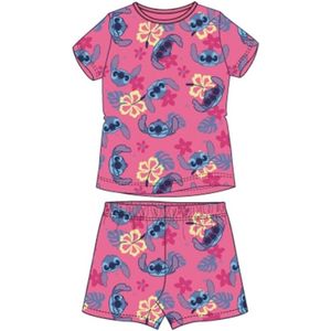 Disney Lilo en Stitch Pyjamaset Roze Maat 98