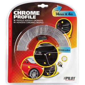 Chromen strip 14 mm x 4 meter