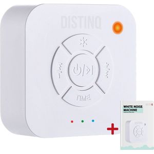 DistinQ White Noise – White Noise Machine – White Noise Baby – Witte Ruis – Draadloos en Oplaadbaar Muziekdoosje