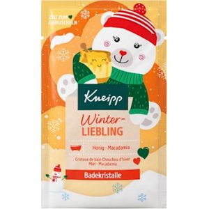 Kneipp Winter Liebling Badzout | 1x 60g - Honing & Macademia - Winter Badkristallen - Kerst Badzout