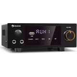 auna AMP-2 DG stereo hifi versterker - Bluetooth 4.0 - MP3 weergave via USB - 2 x 50 Watt RMS - optische & coaxiale ingang - leddisplay - afstandsbediening