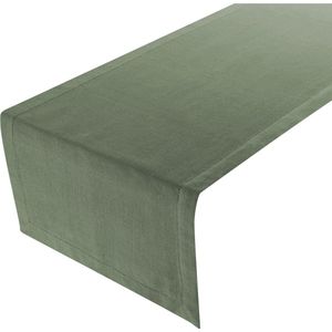 Indi Tafelloper army groen 50x140cm