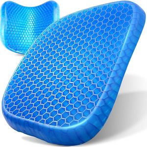 Comfort Seat Cushion - Orthopaedic Chair Cushion for More Seat Comfort - Ergonomic Seat Cushion for Office Chair Car - Thick Gel Cushion
