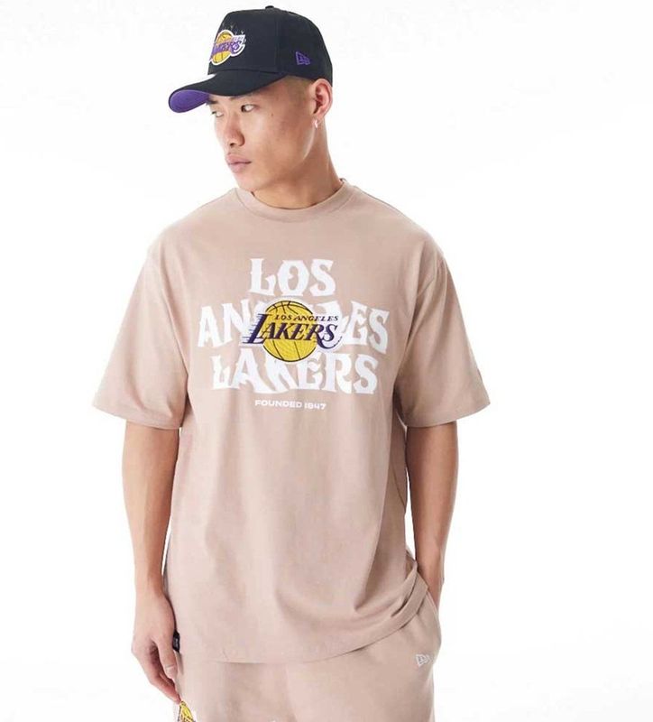 New Era Nba Cf Grphc Oversized La Lakers T-shirt Met Korte Mouwen