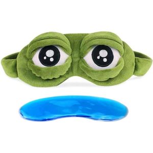 Grappig Slaapmasker Kikker - Comfortabel en Lichtgewicht - Groen