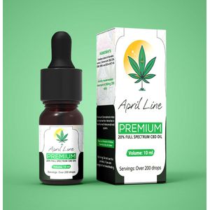 April Line - Plantaardige CBD Olie - Full Spectrum 20% - Organische Wietolie