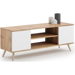 Focus RTV kast 135 cm eiken goud Craft - wit
