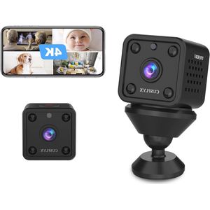 4K Minicamera Cloud WIFI Batterijgevoed Bewegingsdetectie IR Nachtversie - Oppas Huisdier Kantoor Garage