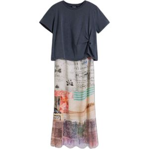 Desigual - Collage - T-shirt Jurk - Dames