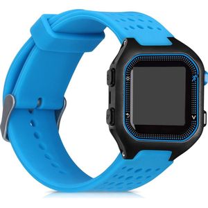 kwmobile horlogebandje geschikt voor Garmin Forerunner 25 (L - 40 x 47 x 13.9 mm) polsband - Smartwatch bandje van TPU - Activity tracker horloge band in blauw