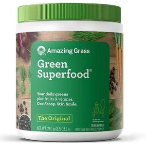 Amazing Grass Green Super Food - The Original - Superfood - Naturel - 240 gram (30 doseringen)