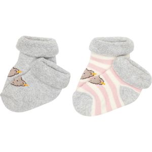 Steiff - Basic - Babysokken - Zilver Roze - 2 Stuks - GOTS Uniseks