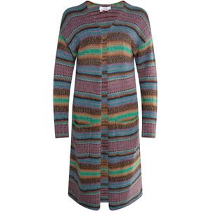 usha - FESTIVAL - Gebreid Vest - Herfstkleuren - Lange Pasvorm