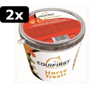 2x EQUIFIRST HORSE TREATS APPLE 1,5KG