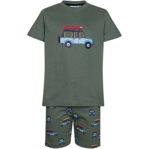 Pastunette Shortama Adventure - Katoen - Groen - Maat 104