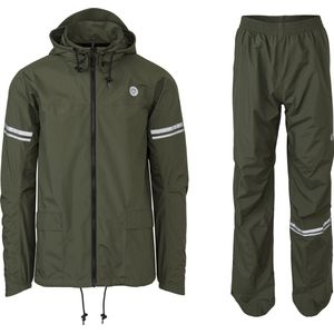 AGU Original Regenpak Essential - Army Green - XXL - Dames & Heren - Waterdicht & Ademend