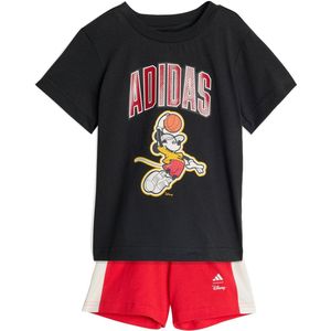 adidas Sportswear adidas Disney Mickey Mouse T-shirt Set - Kinderen - Zwart- 80