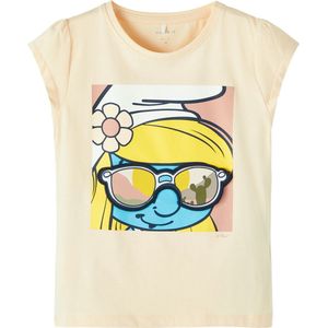 Name it - T-shirt Smurfin - Crème de pêche - NMFANI - Maat 92