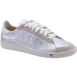 Patrizia Pepe - Sneakers - Grijs - Leer - Zilveren Metallic