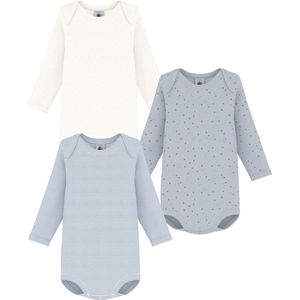 Petit Bateau Setje van katoenen body's met lange mouwen en sterrenprint voor baby's