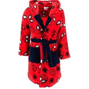 Spider-Man Marvel Badjas - Rood - zachte fleece ochtendjas - Spiderman - maat 98