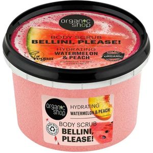 Organic Shop - Body Scrub Watermelon & Peach - Hydratatie en Frisheid - 250 ml - 1 stuk