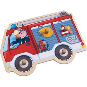 Haba Vormenpuzzel Brandweerauto Junior Hout 6 Stukjes
