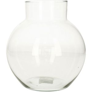 Hakbijl Bloemenvaas/Terrarium Bolvormig - D19 X H20 cm - Glas - Transparant Bruin - 2L