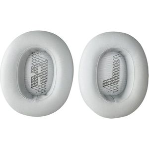 Allecto Plus - Zachter leren oorkussens voor draadloze hoofdtelefoon - Wit