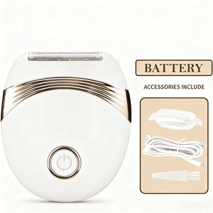 Epilator, elektrisch scheerapparaat en tondeuse in 3-pack, draagbaar, oplaadbaar via USB, nat/droog te gebruiken, geschikt voor mannen en vrouwen voor het verwijderen van haar op benen, lichaam, gezicht en oksels (inclusief 1 oplaadkabel en 1 reinigi