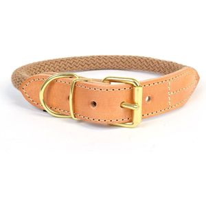 Duvoplus - Halsband Voor Dieren - Hond - Explor Forest Halsband Nylon Xl - 56-64cm/14mm Taupe - 1st