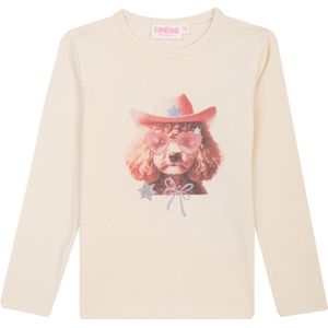 Someone - Daphne - Longsleeve T-shirt - Donker Beige - Meisjes