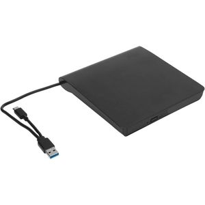 Allecto plus - Externe USB3.0 Optische Drive-behuizing voor Laptop/Desktop-PC, 5Gbps Dataoverdracht, 9,5/12,7 mm CD-ROM Speler - Windows Compatibel