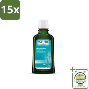 15 x WELEDA - Haarlotion - Rozemarijn - 100 ml - Grootverpakking - Haargroei Stimuleren - Haaruitval Verminderen - Rozemarijn Haarlotion - Natuurlijke Haargroei - Haarwortels Versterken