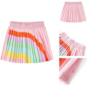 vidaXL Geplooid Kinderrokje - Geplooide Kinderrokjes - Kinderrokje - Kinderkleding - Kinderrokje geplooid 116 lichtroze