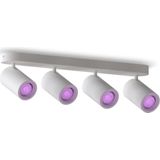 Calex Smart Plafondlamp - 4-Lichts - Slimme Opbouwspot - Ovaal - Wit