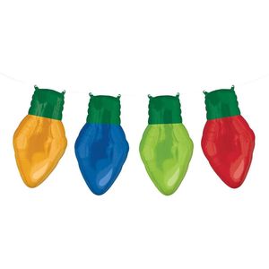 Amscan Folieballonnenset Kerstlampjes Junior 20 Cm 4-delig
