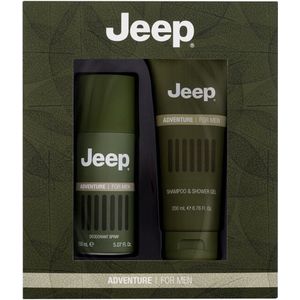 Jeep Adventure giftset voor heren met 200ml douchegel en 150ml deodorant