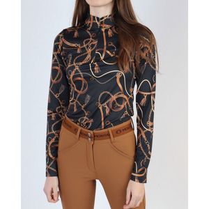 Montar Haily Bridle print trainingsshirt - maat L - bridle print black
