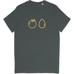 Dames Heren T Shirt Klussen - Appeltje Eitje - Grappig Cadeau voor Doe Het Zelvers - Grijs - S