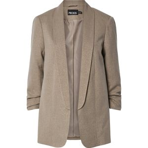 Pieces - Pcbosella 3/4 Glitter Blazer - Fossil/gold - Dames
