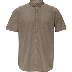 Qs Men-Hemd--85A0 BROWN-Maat S