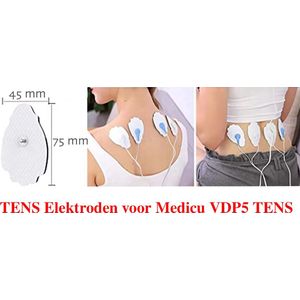 Elektroden Pads voor het TENS apparaat VDP5 van Medicu - Premium Kwaliteit - Set van 10 stuks ( 5paar)