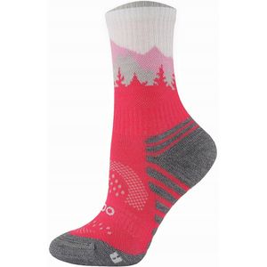 FALCON TRAIL KIDS Merino Wandelsokken Fuchsia Maat 27-30