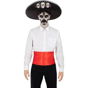 Funidelia | Day of the Deadset voor mannen  Mexicaanse schedel, Halloween, Day of the Dead (Dia de los Muertos), Horror - Kostuum voor Volwassenen Accessoire verkleedkleding en rekwisieten voor Halloween, carnaval & feesten - Zwart
