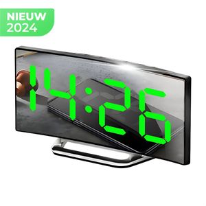 Digitale Wekker - Spiegelweergave - Alarmfunctie - Temperatuurmeting